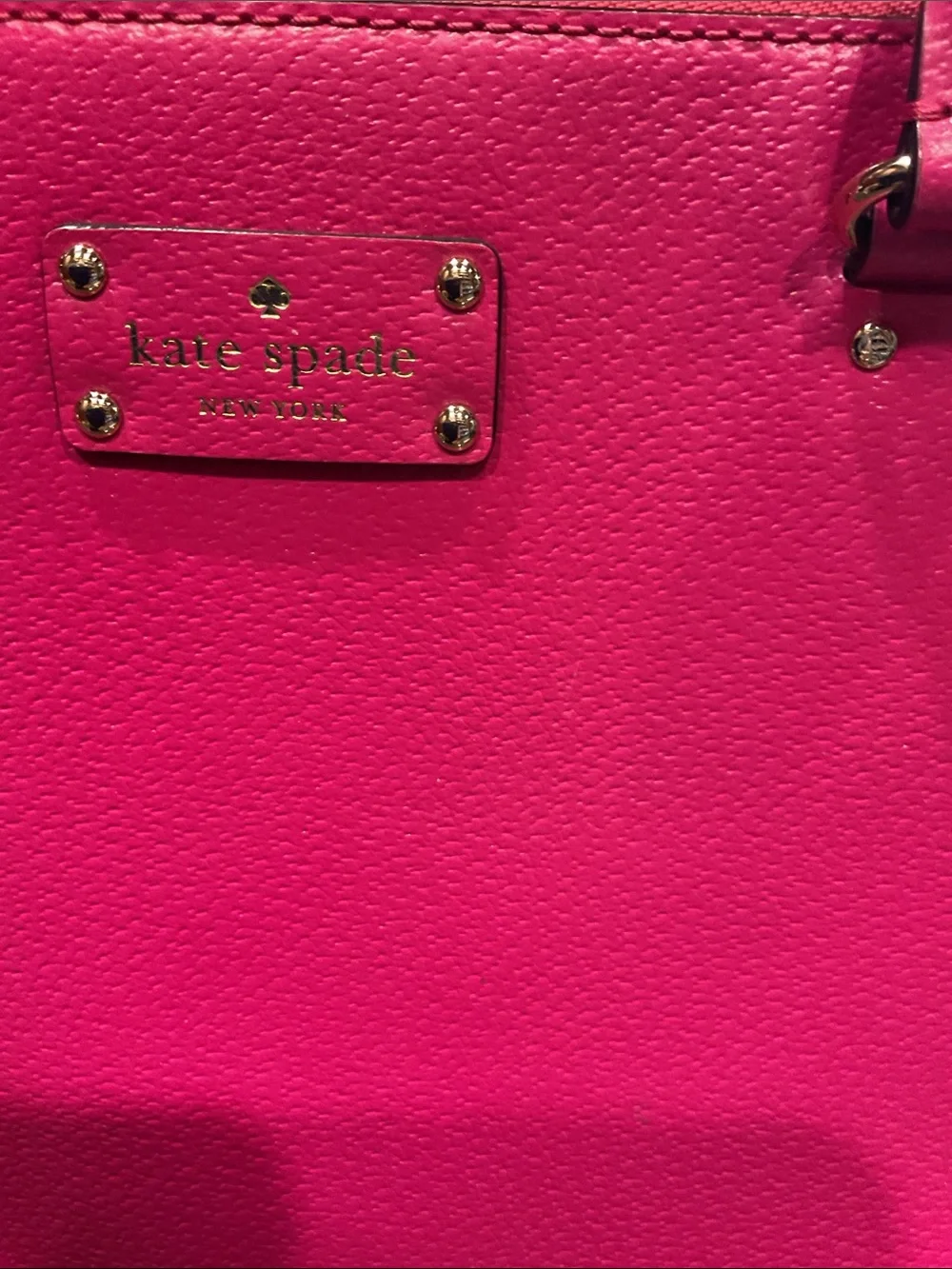 kate spade Hot Pink Leather Satchel Tote